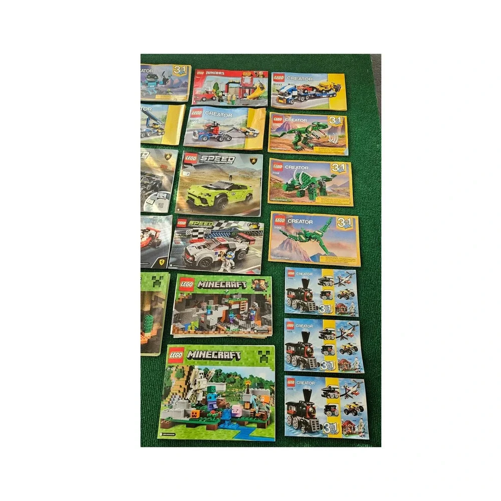 LEGO‎ Instructions 24 Lot Minecraft Creator Speed Champions Juniors Discontinued